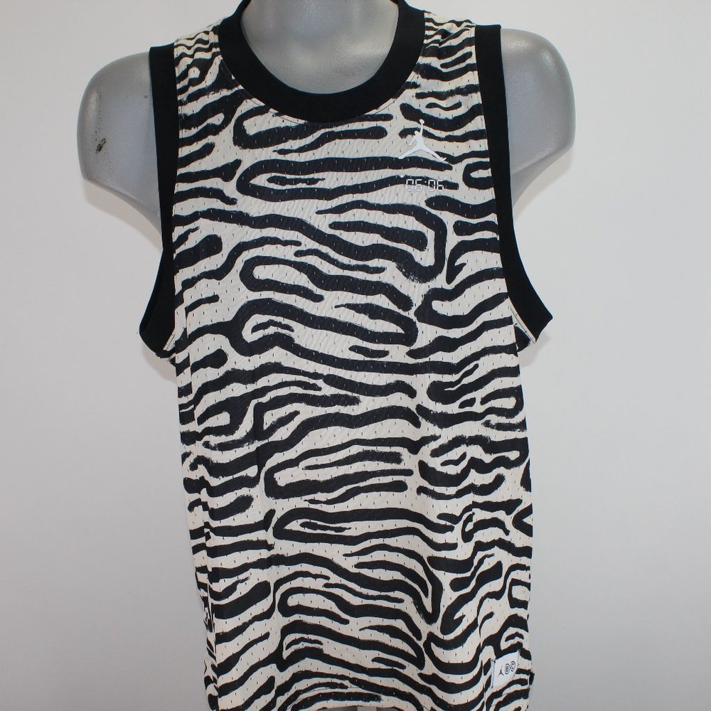 Nike Air Jordan Dri-FIT Men's L Black/White Breakfast Club Tank Top DM1823-219 - Picture 1 of 11